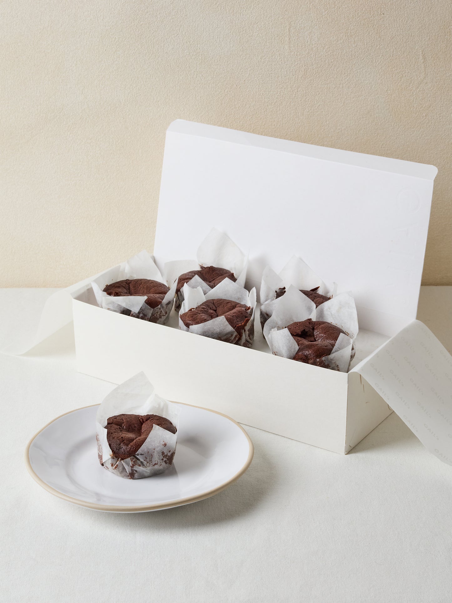 6 Flourless Chocolate & Extra Virgin Olive Oil Mousse Cakes