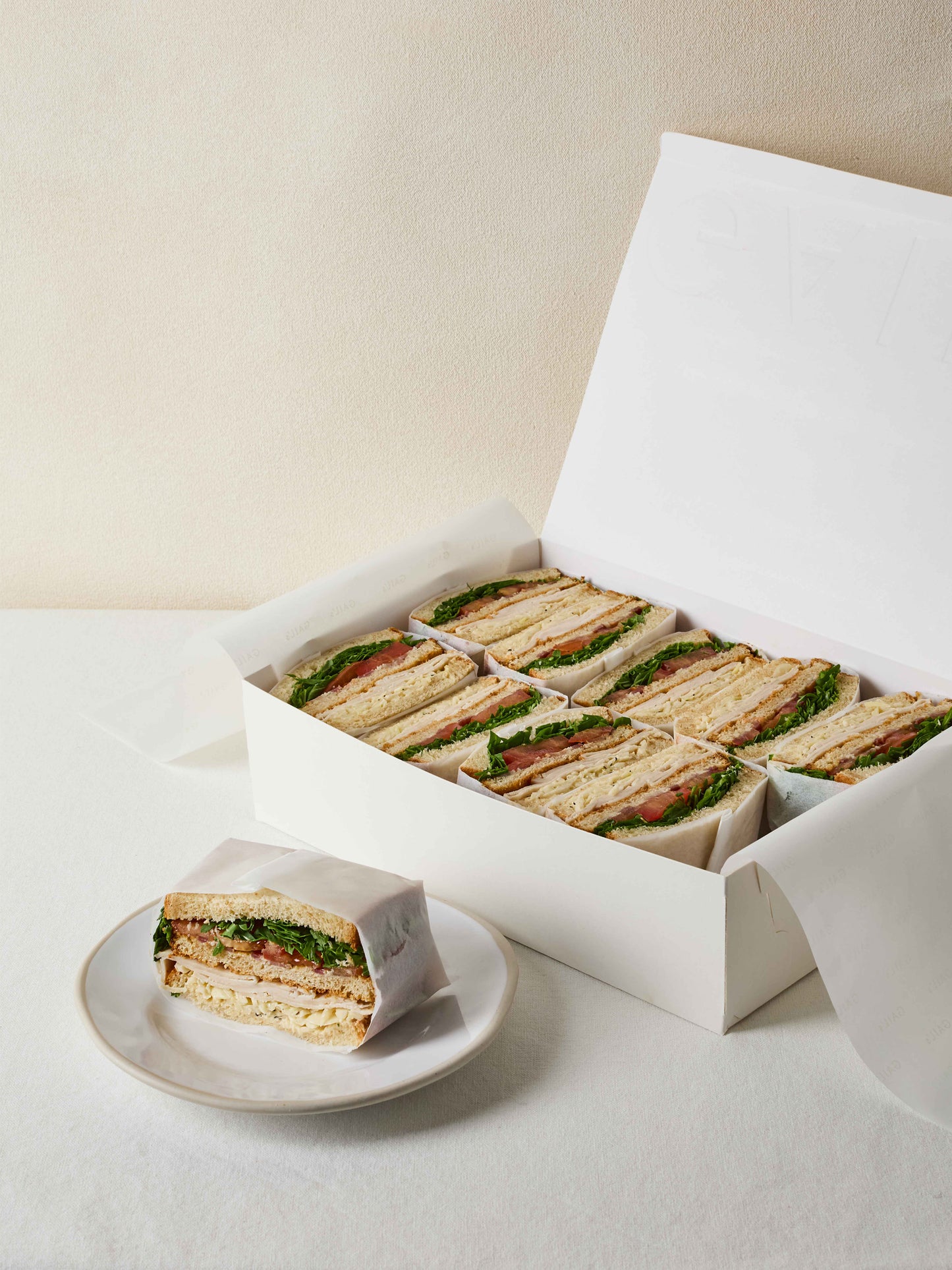 10 Smoked Chicken Caesar Club Sandwich Halves | GAIL's Bakery