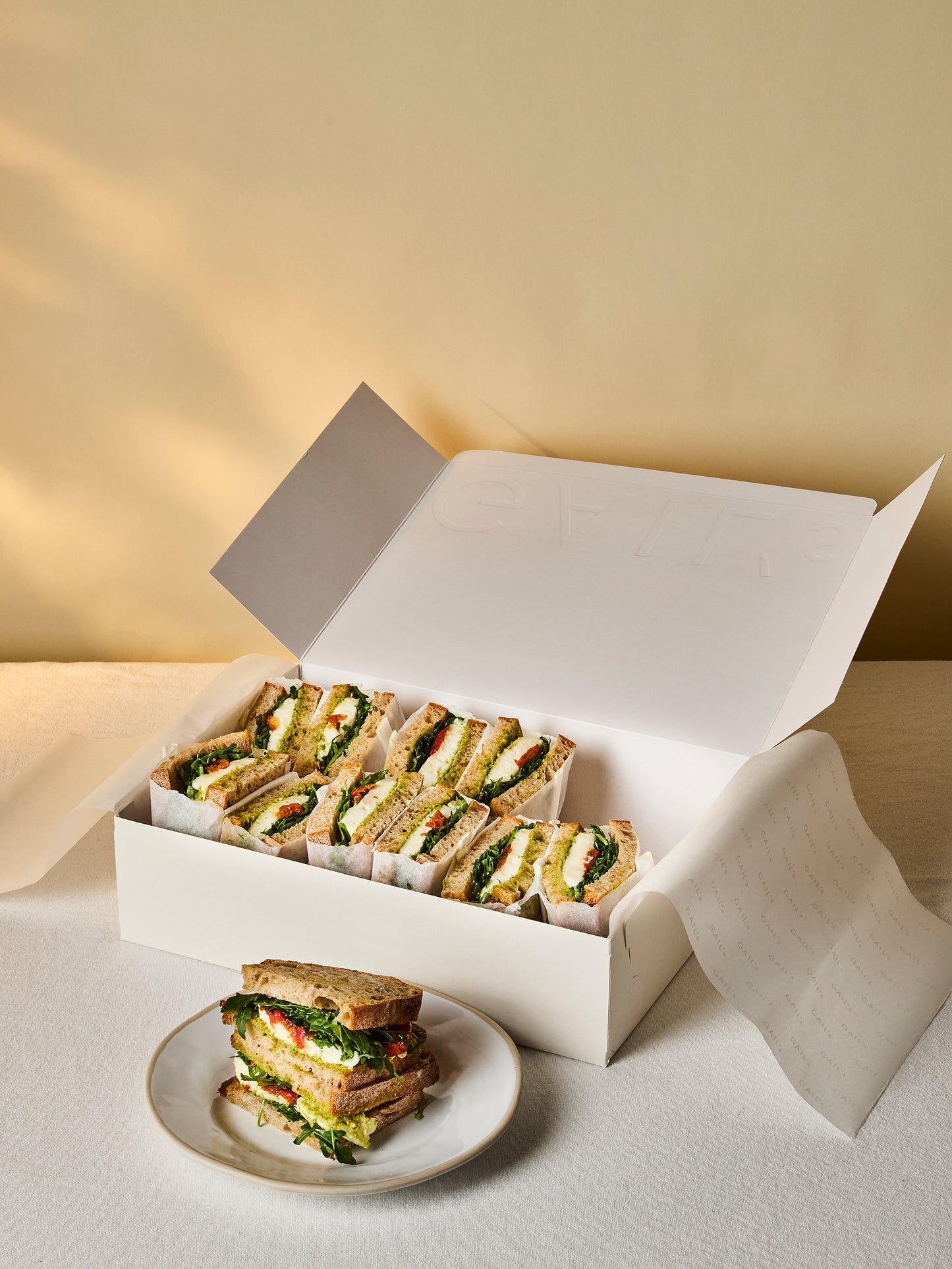 12 Mozzarella & Pesto Halves | GAIL's Bakery